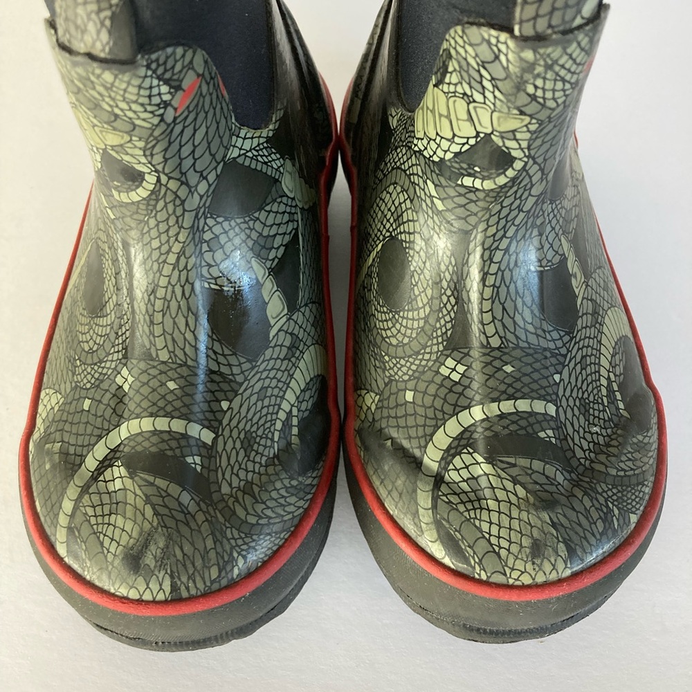 BOGS Kids' Classic Snake Winter Boots Black and Green Toddler Boy Size 11 - Picture 3 of 8